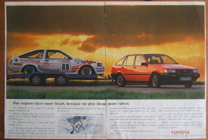 Retrospective>> Toyota Gb Btcc Print Advertisement