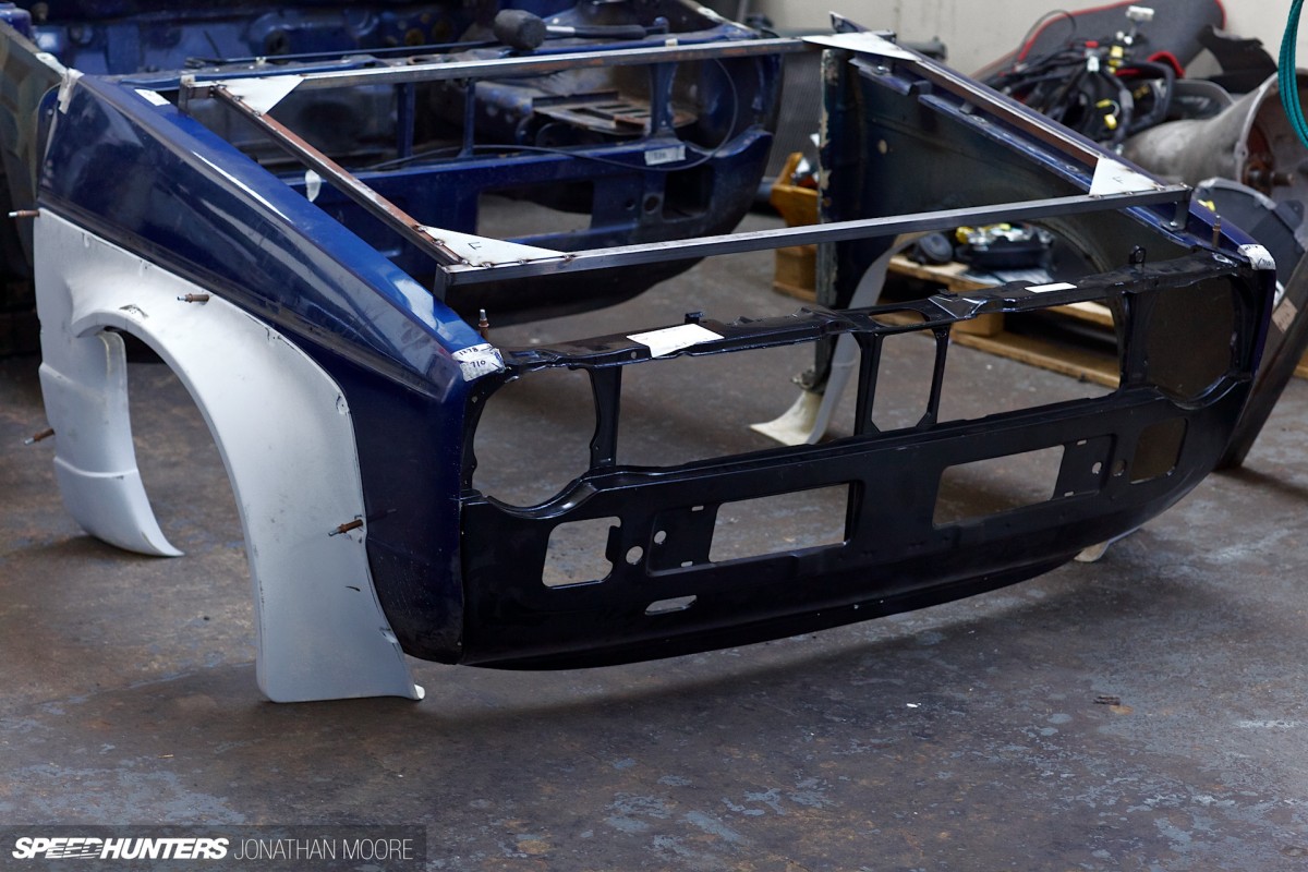 Build in progress of the KM4SH (Kei Miura 4 Speedhunters) Golf at the workshop of Hauser Racing, Wellingborough