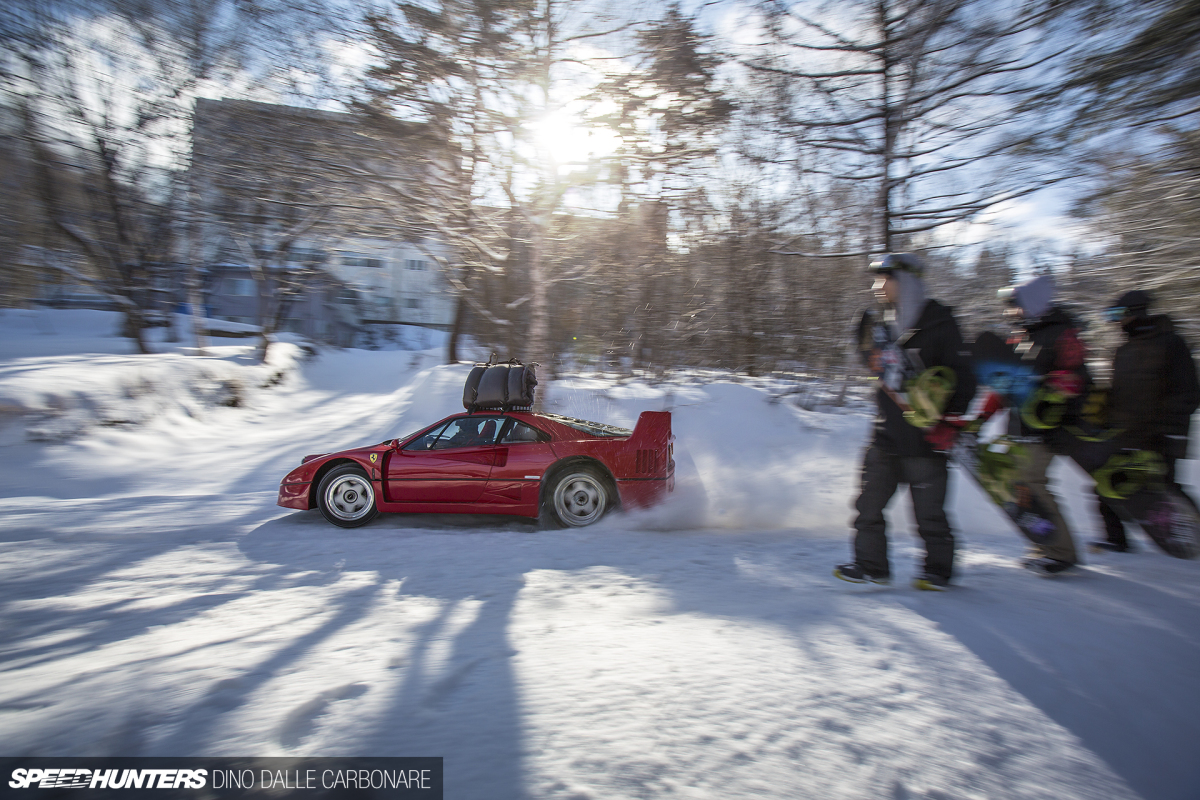Filming In The Snow With An F40