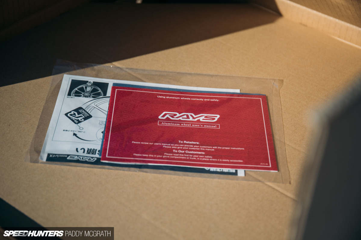 2018 Project GTI Volk Racing TE37 Saga Unboxing Speedhunters by Paddy McGrath-16