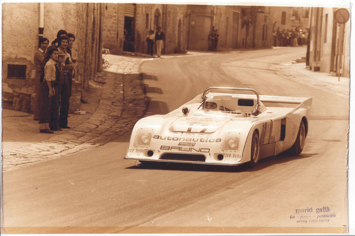 1977 Chevron B-36 original photos at Targa Florio