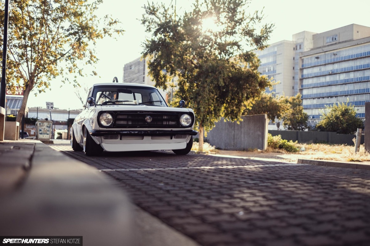 This Little Nissan Truck Goes Sunny Side Down