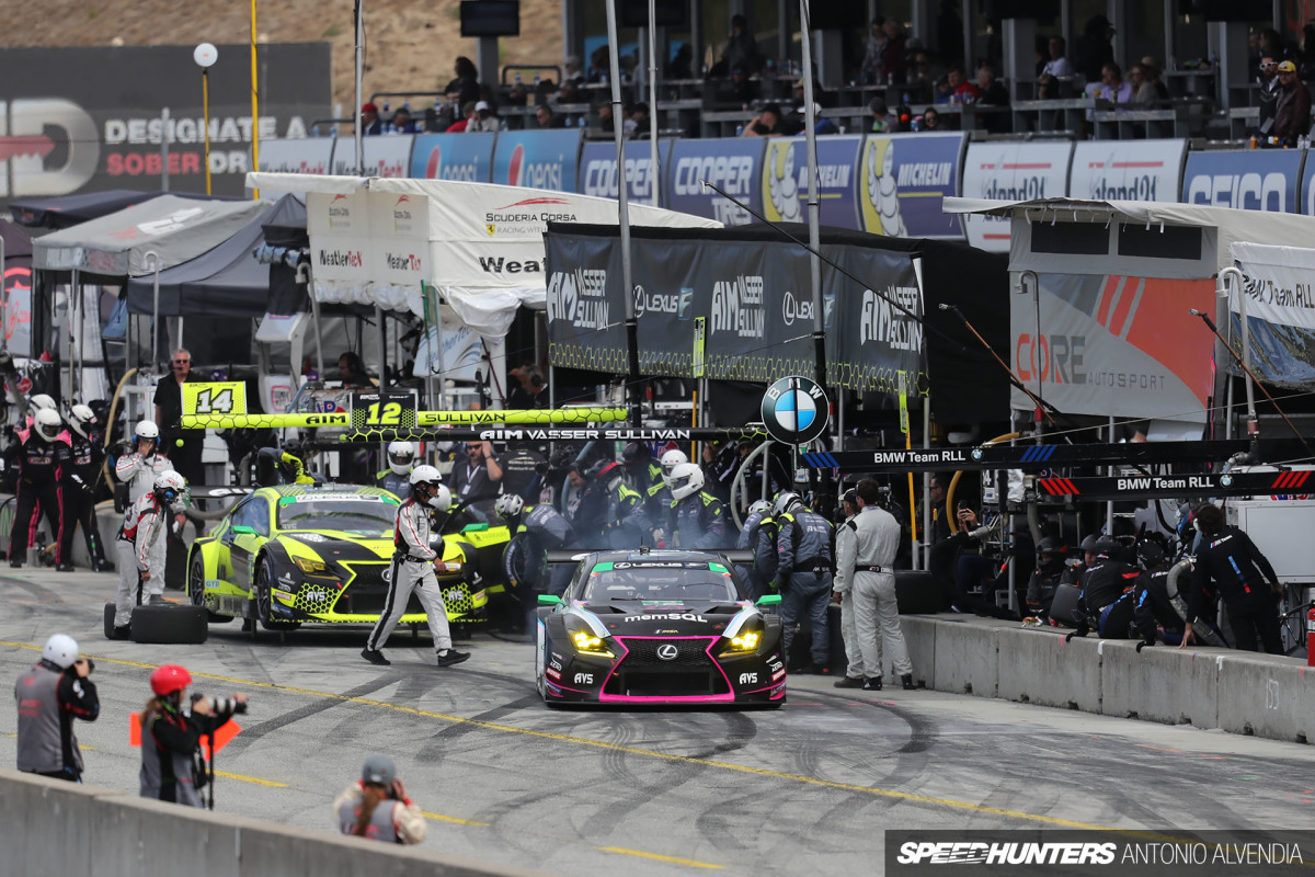Lexus Pit Stop IMSA Laguna Seca