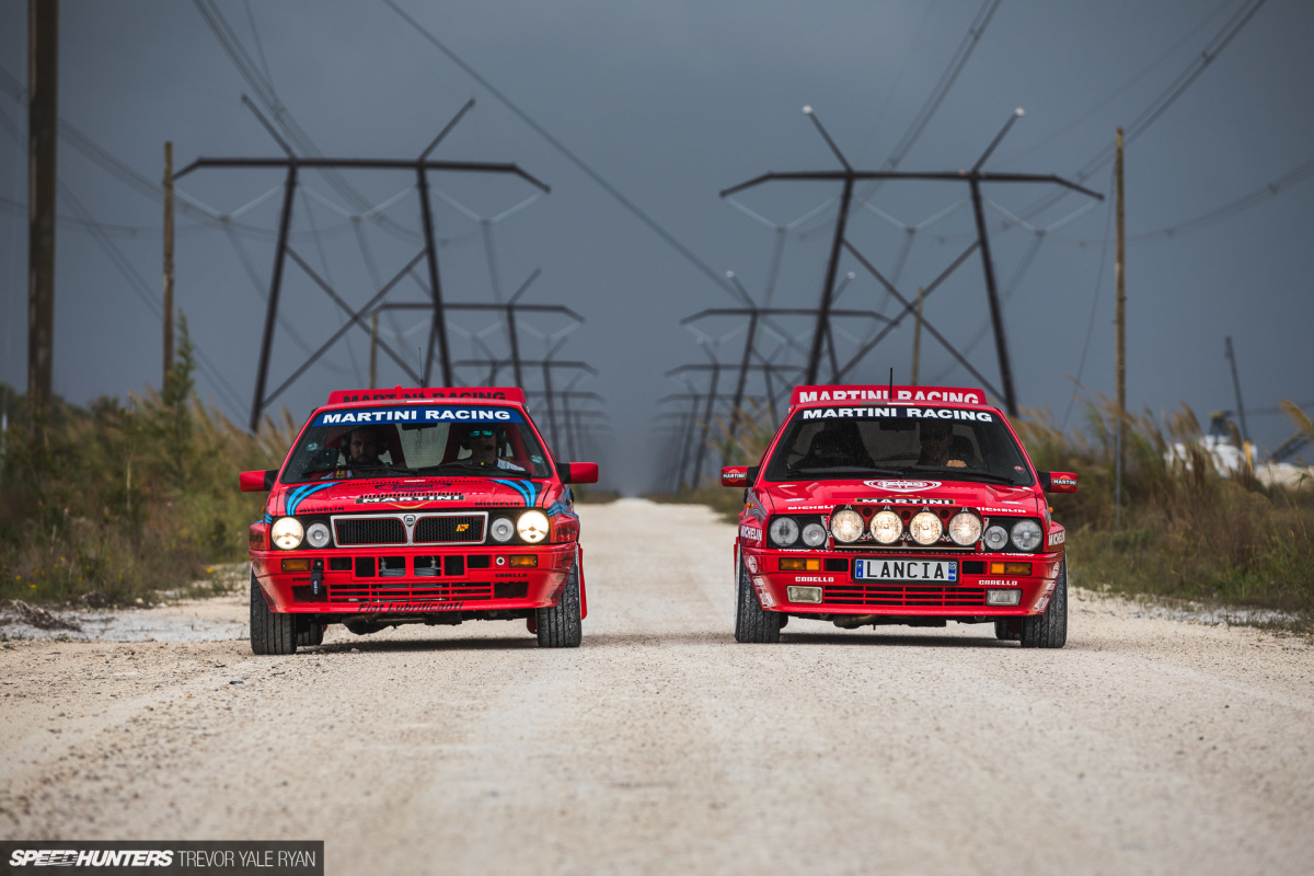 Two Lancia Delta Integrales Meet The Miami Rain