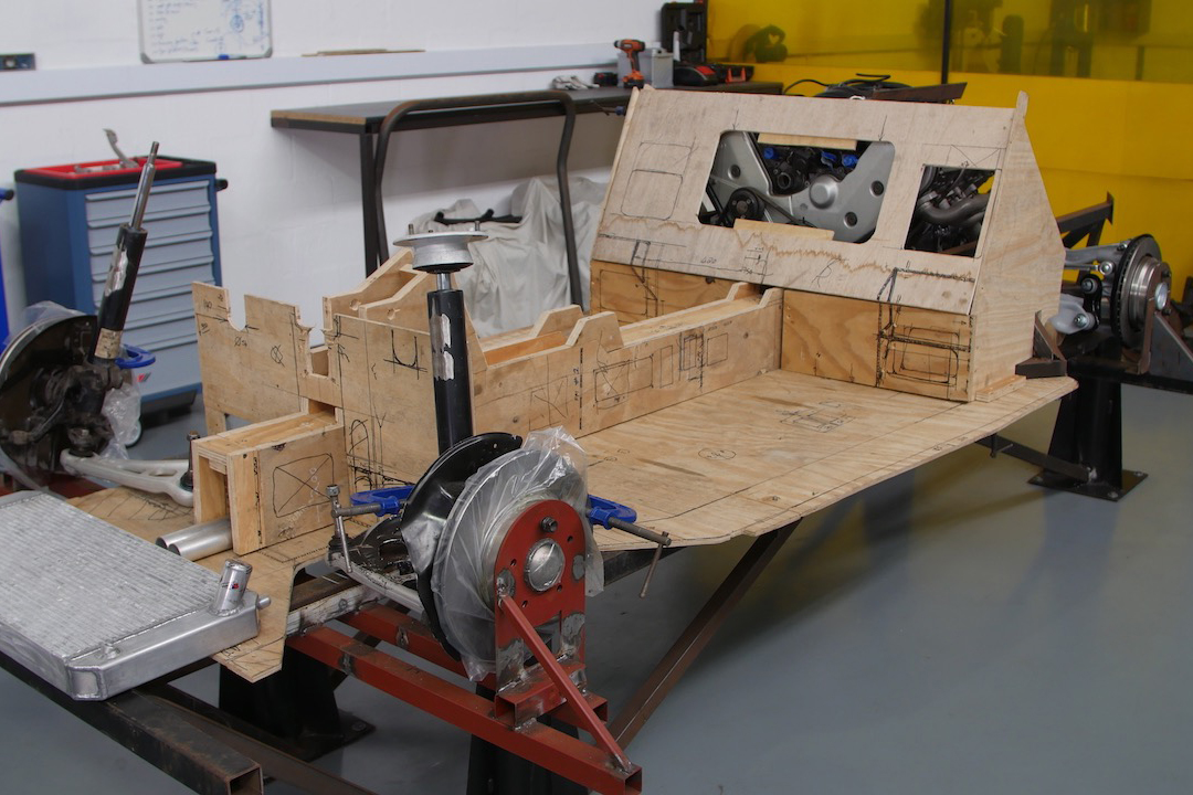 15 V8Stealth Beetle 06 Chassis first designed in wood