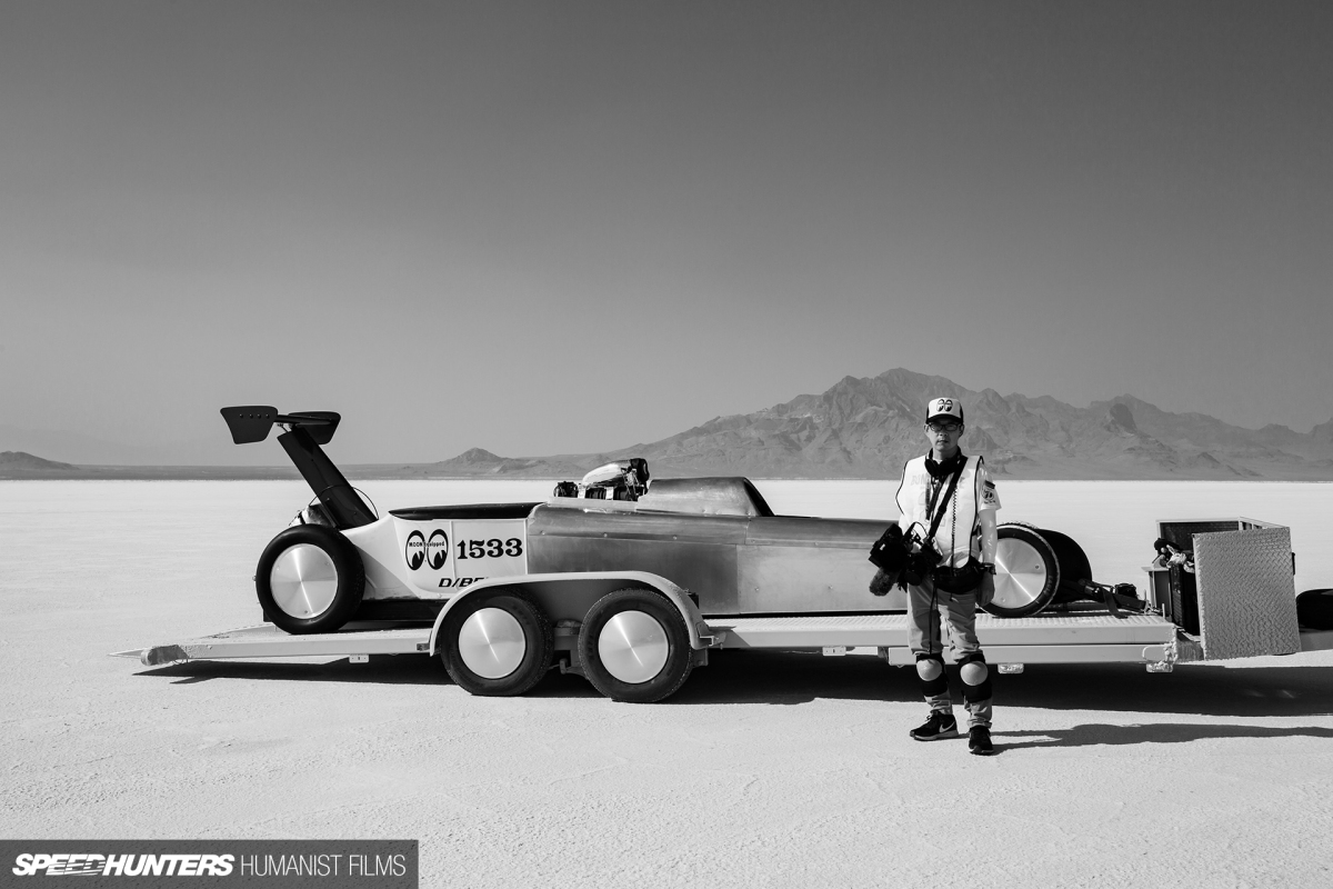 Ming Lai, director of "Craft of Speed," stands in front of Chico