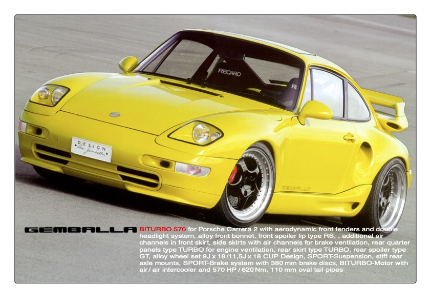 1999 GEMBALLA FOR 993 BITURBO 6