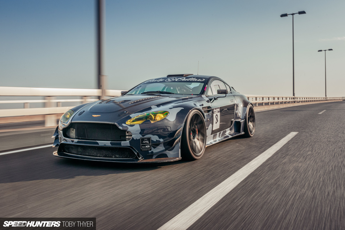 A Modified Aston Martin Vantage N24 In Tokyo