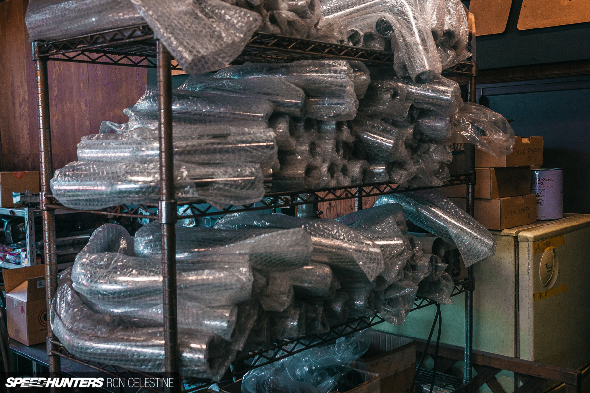Speedhunters_Ron_Celestine_R31House_GarageTour_Parts_Tubes