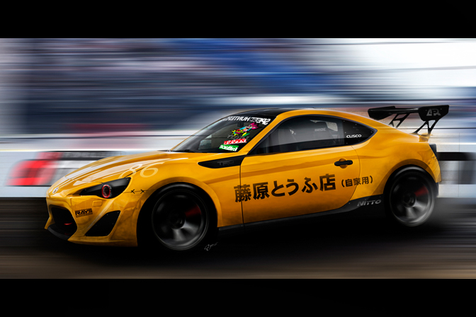 Random Snap>> Formula D Toyota 86�Rendering